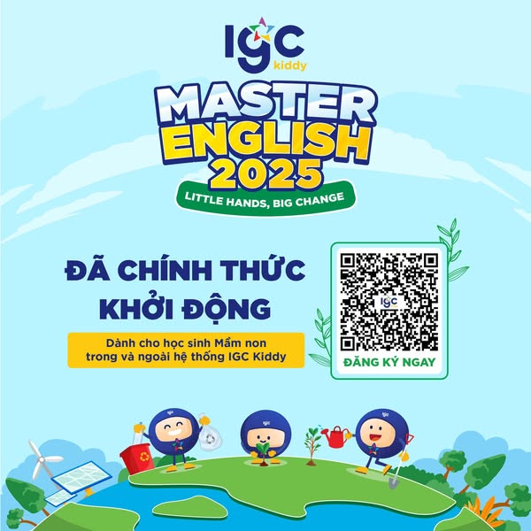 IGC Kiddy Master English 2025 chính thức khởi động – sân chơi tiếng anh dành cho các bạn học sinh mầm non