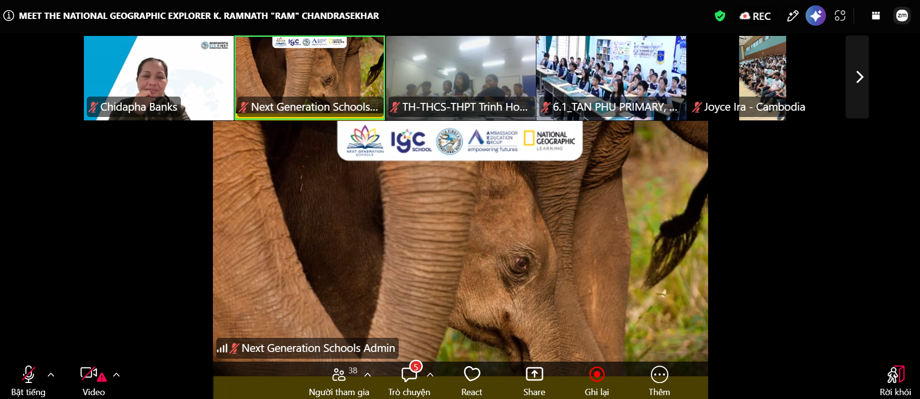 Học sinh IGC SCHOOL gặp gỡ nhà thám hiểm NATIONAL GEOGRAPHIC: khám phá thế giới tự nhiên qua những câu chuyện hình ảnh
