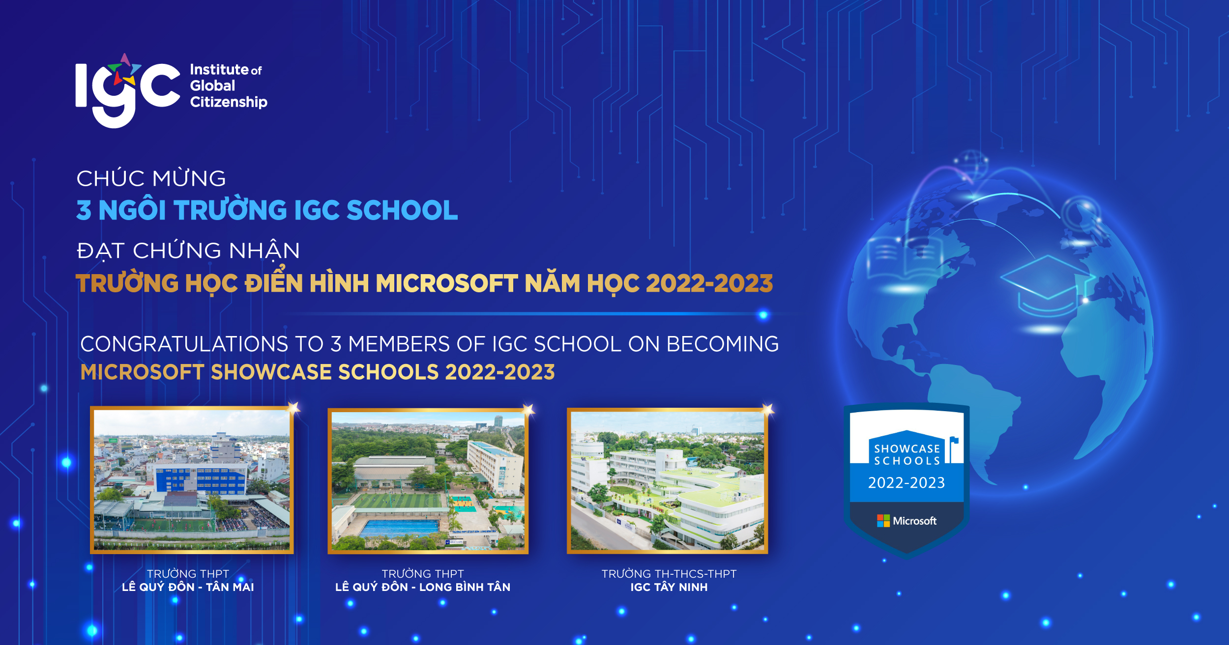 Microsoft Showcase Schools 2022-2023