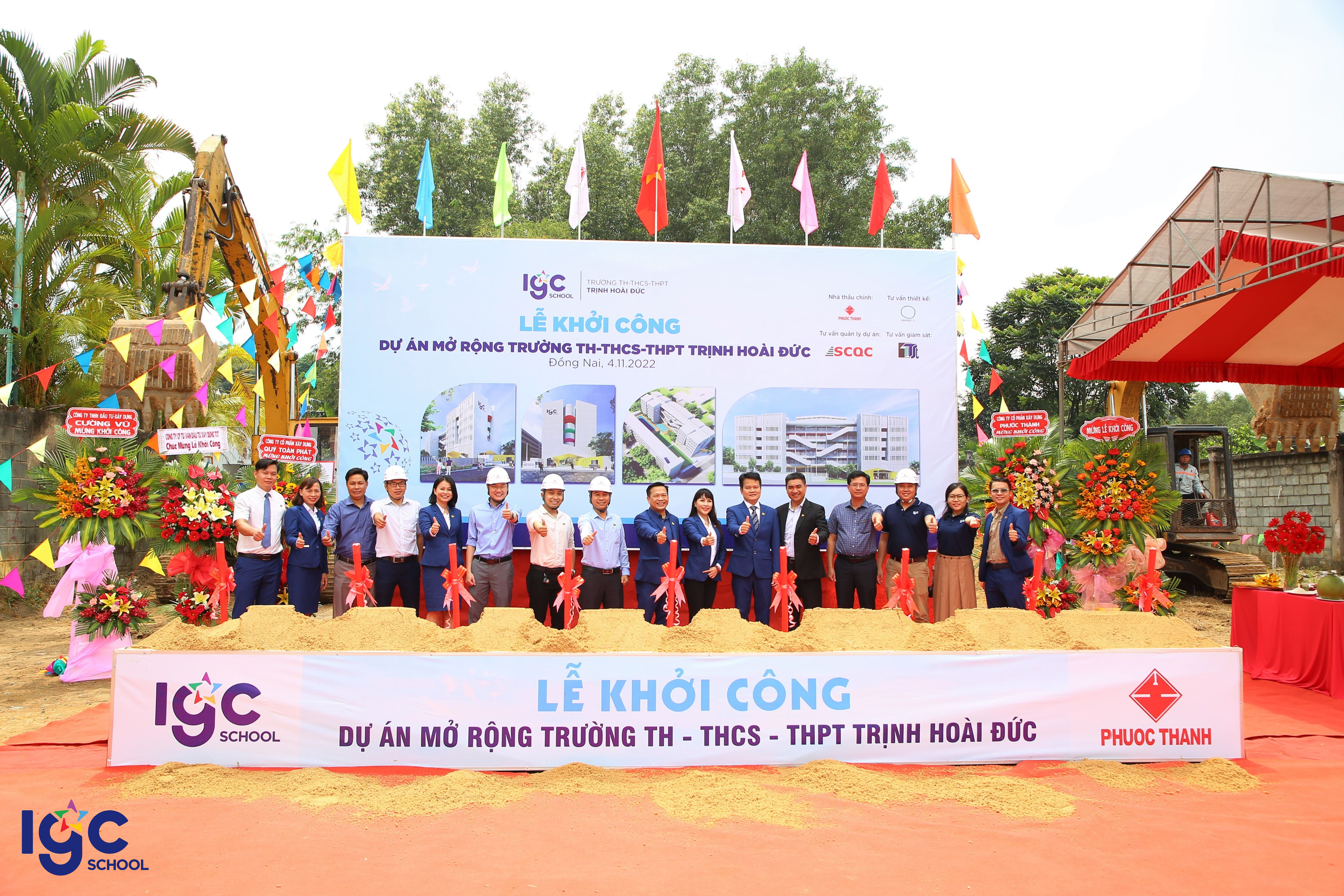 Lễ khởi công Dự án mở rộng Trường TH-THCS-THPT Trịnh Hoài Đức (Đồng Nai)